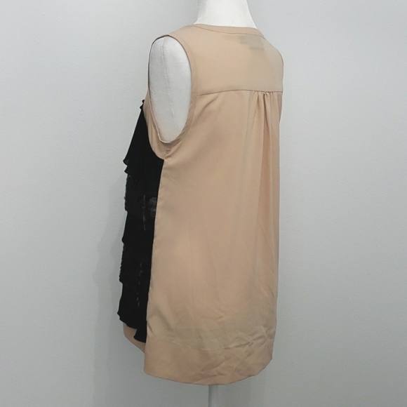 SIMPLY VERA WANG SLEEVELESS BLACK SEQUENCE TANK TOP BLOUSE, WOMEN'S: MEDIUM, $25 - Picture 4 of 7